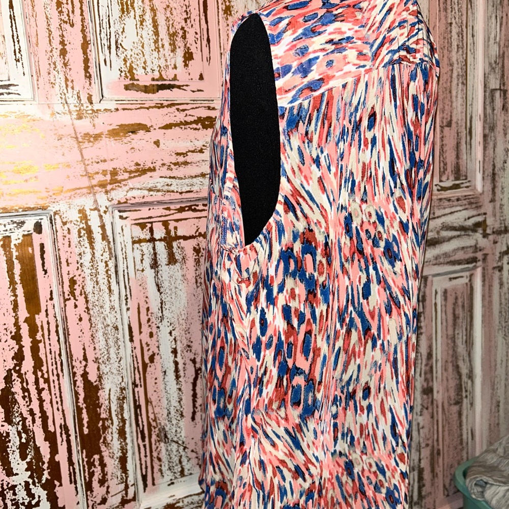 Liz Claiborne Multicolor Abstract Button Down Shirt - Picture 7 of 7